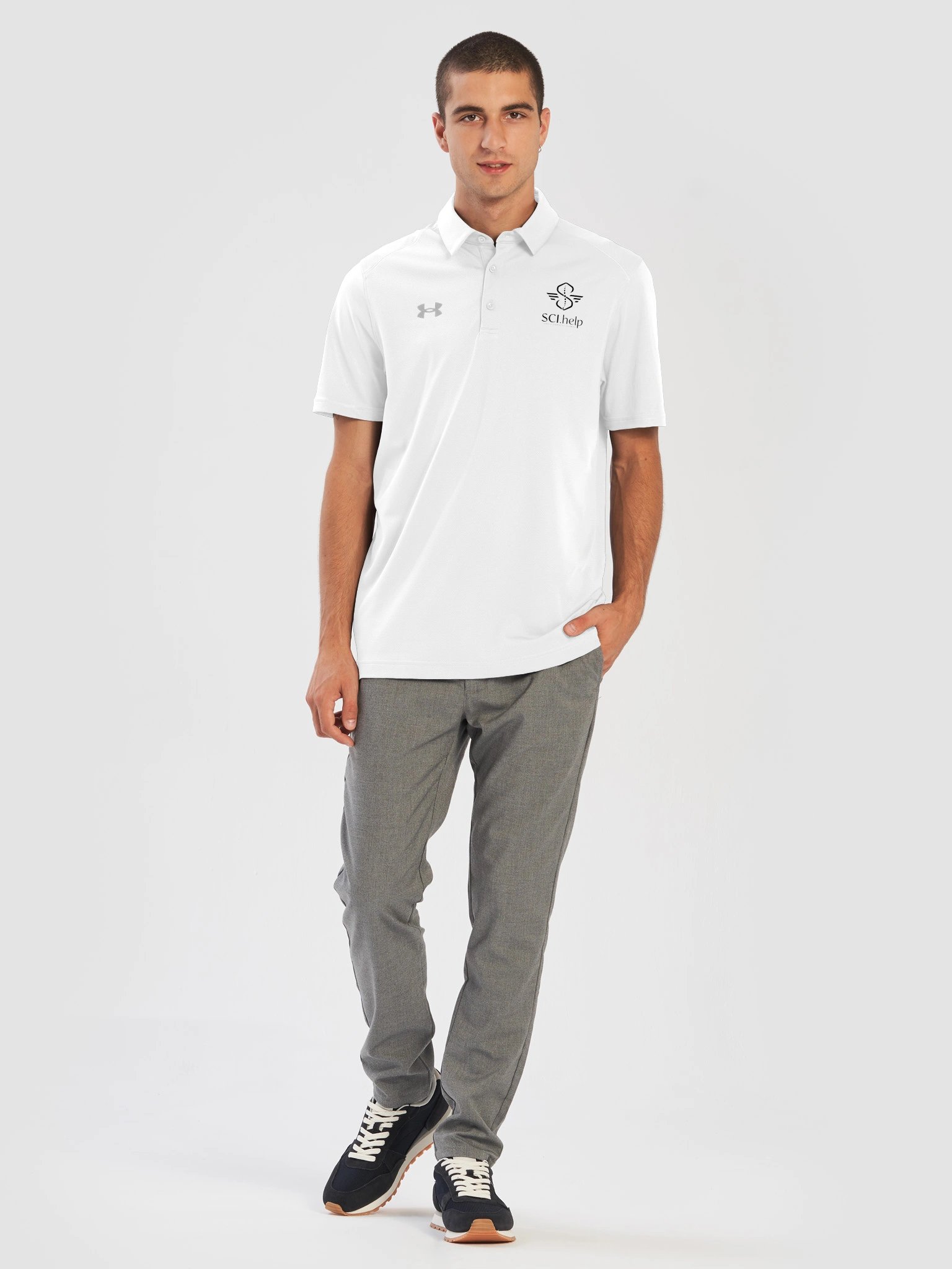 Polo - UA - White product image (7)