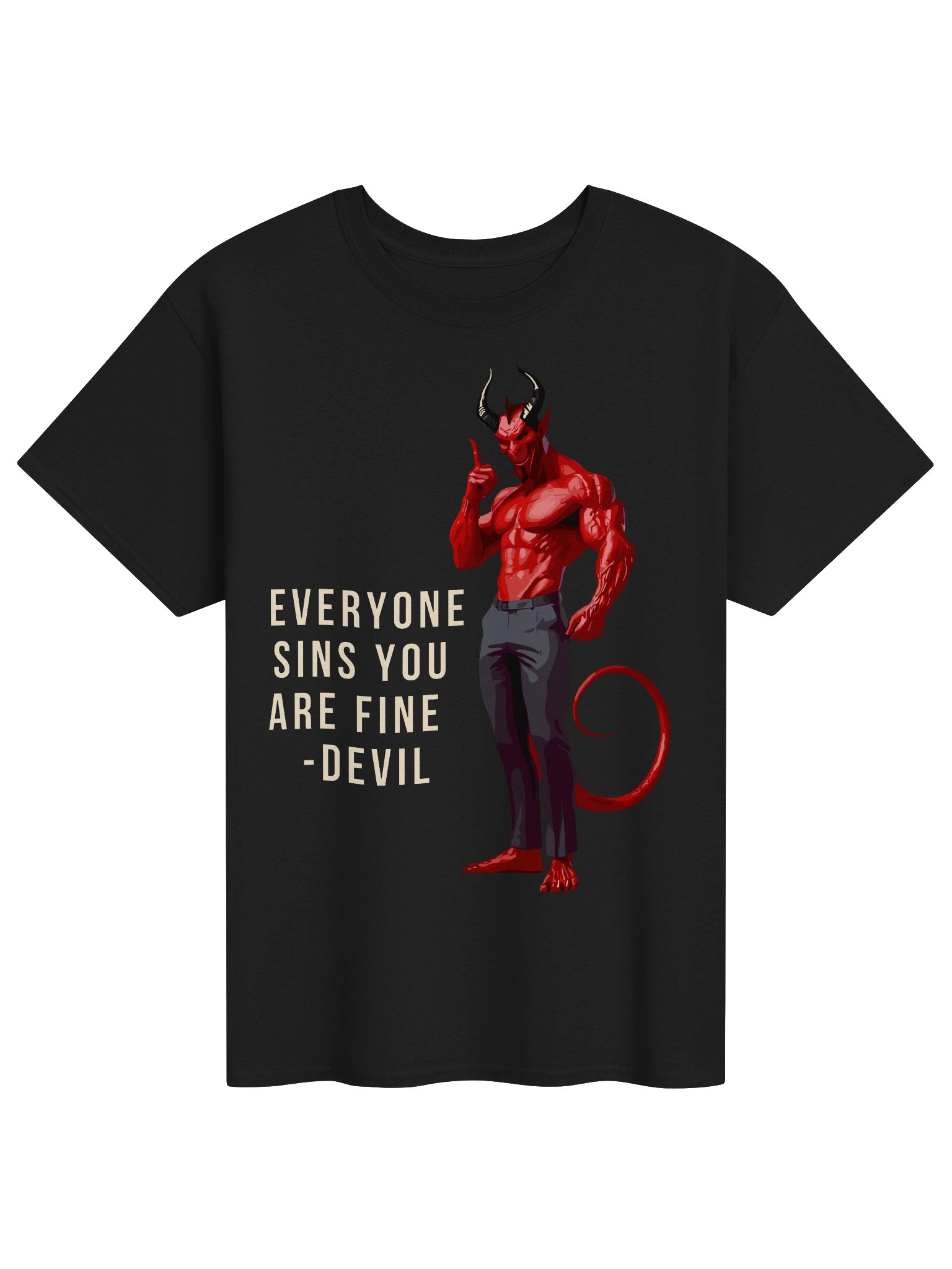 Everyone Sins Devil Graphic Tee product image (1)