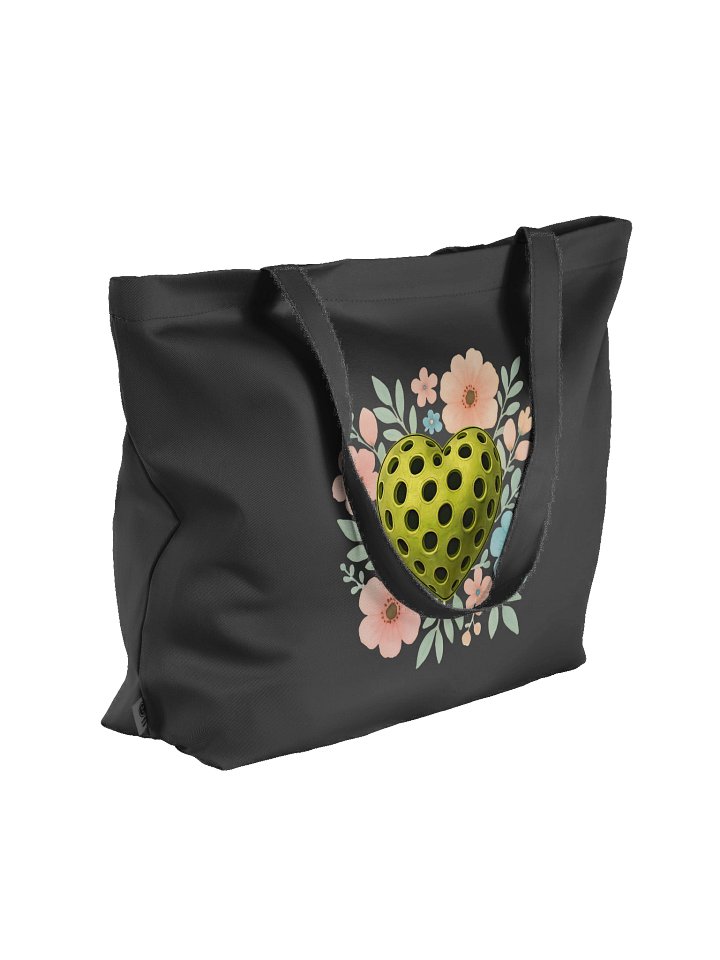 Pickleball Heart Flowers Golden Floral Eco Tote product image (4)