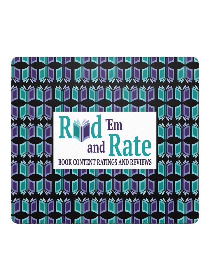 Read 'Em and Rate Gaming Mouse Pad (Black Background) product image (2)
