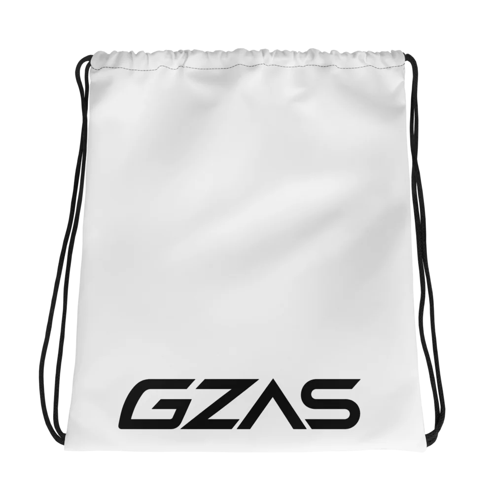 GZAS Drawstring Bag White product image (1)