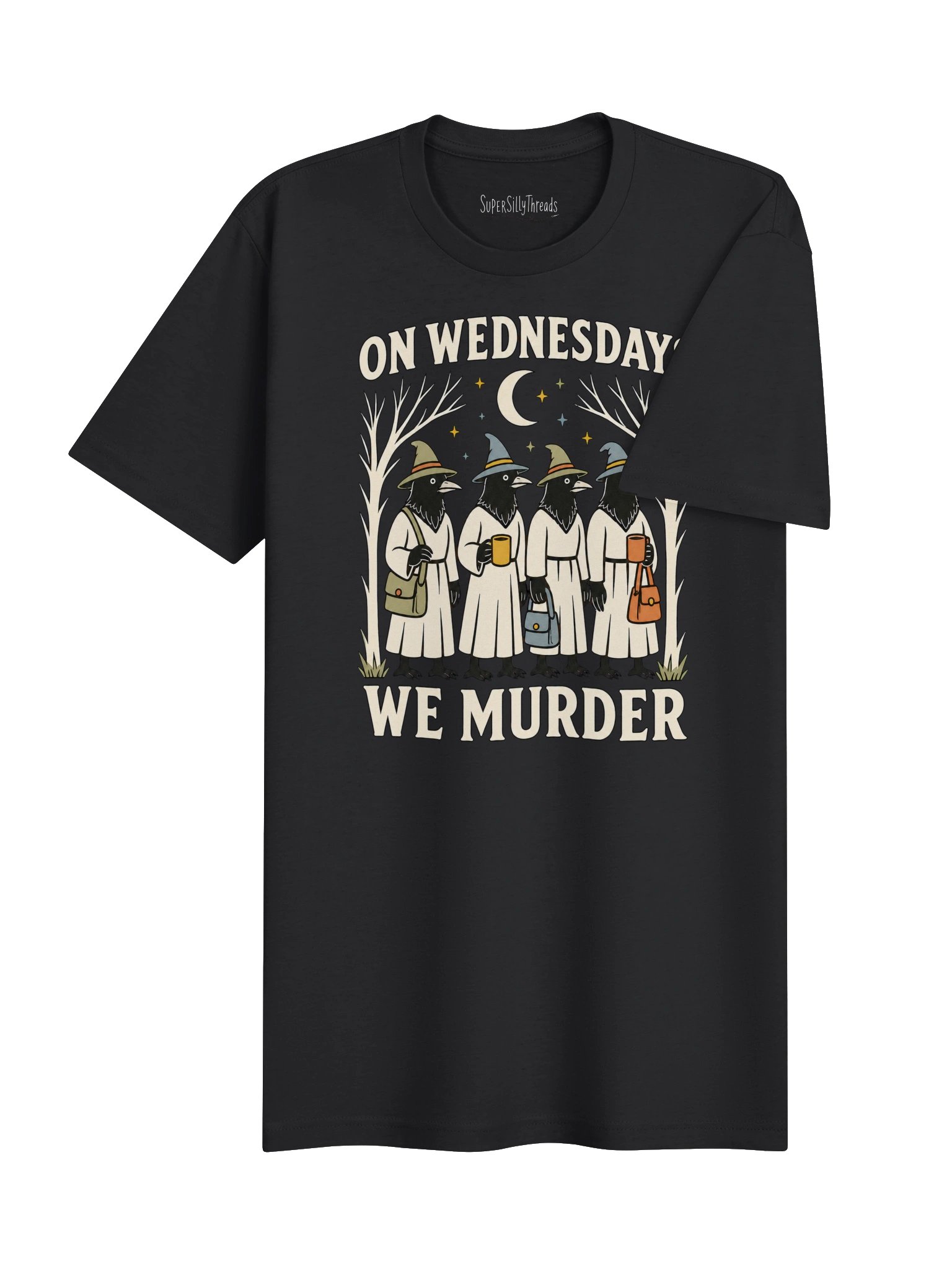 On Wednesdays We Murder Crow Coven Tee product image (11)