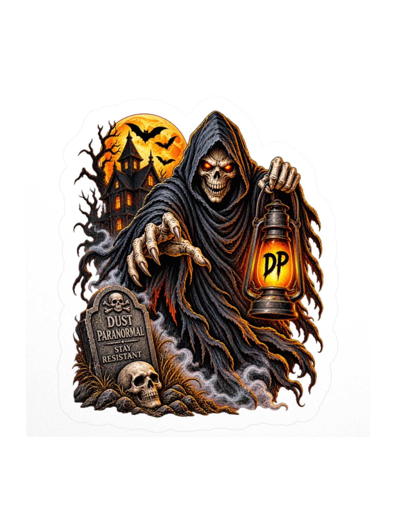 Reaper Halloween 3" x 3" sticker product image (1)