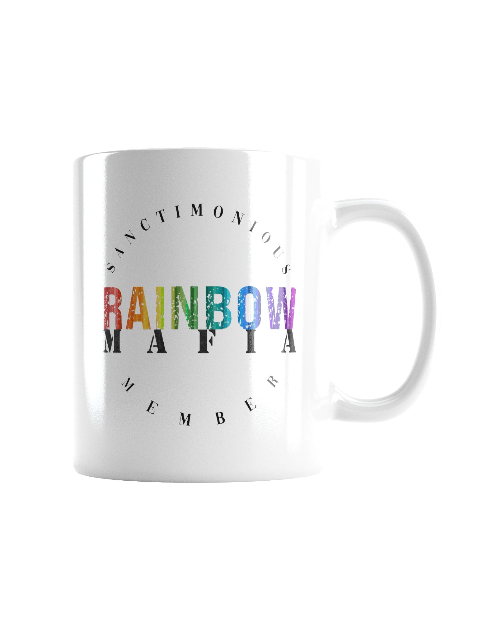 Rainbow Mafia White Glossy Mug product image (2)