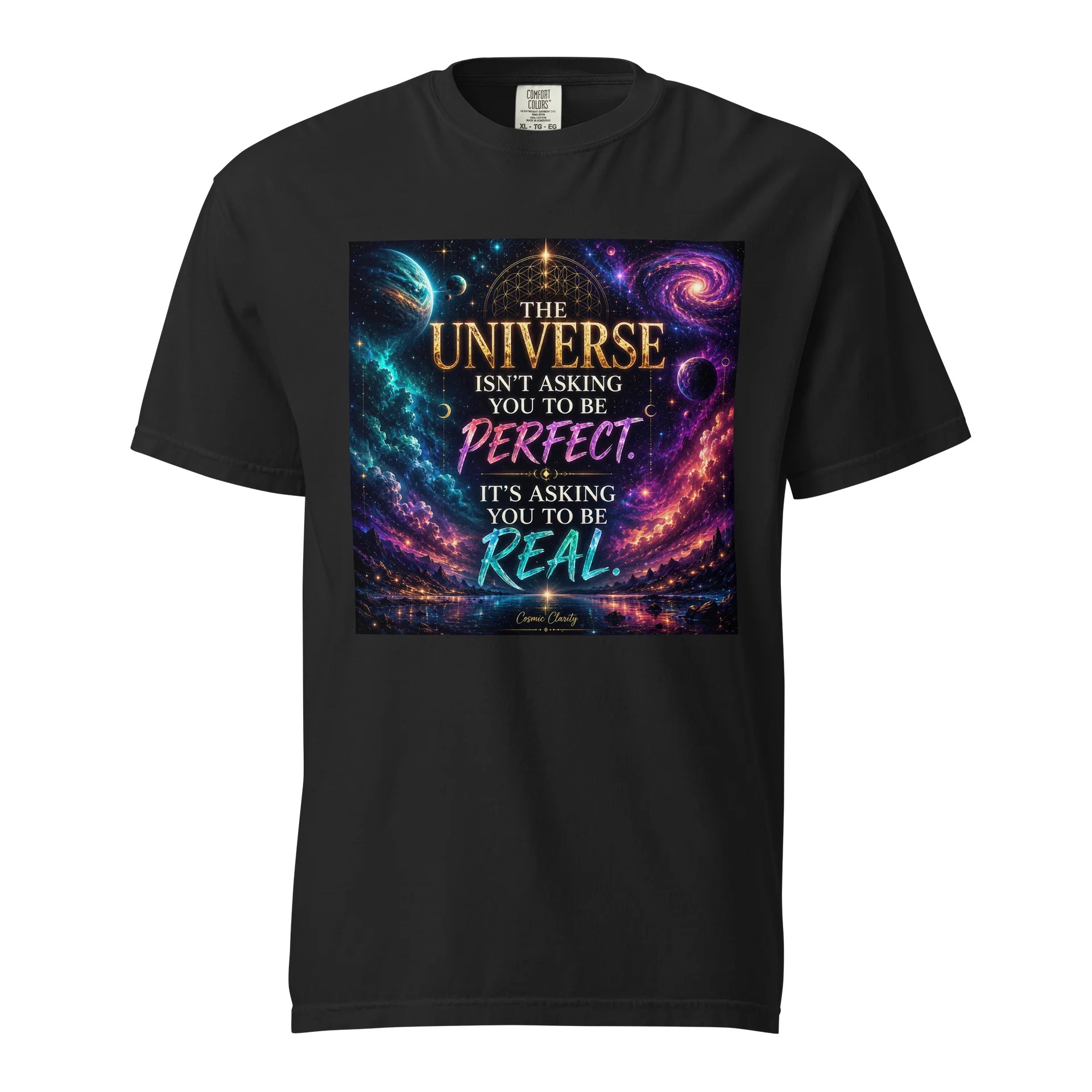 The Universe Isn't Asking You To Be Perfect Unisex Tshirt product image (1)