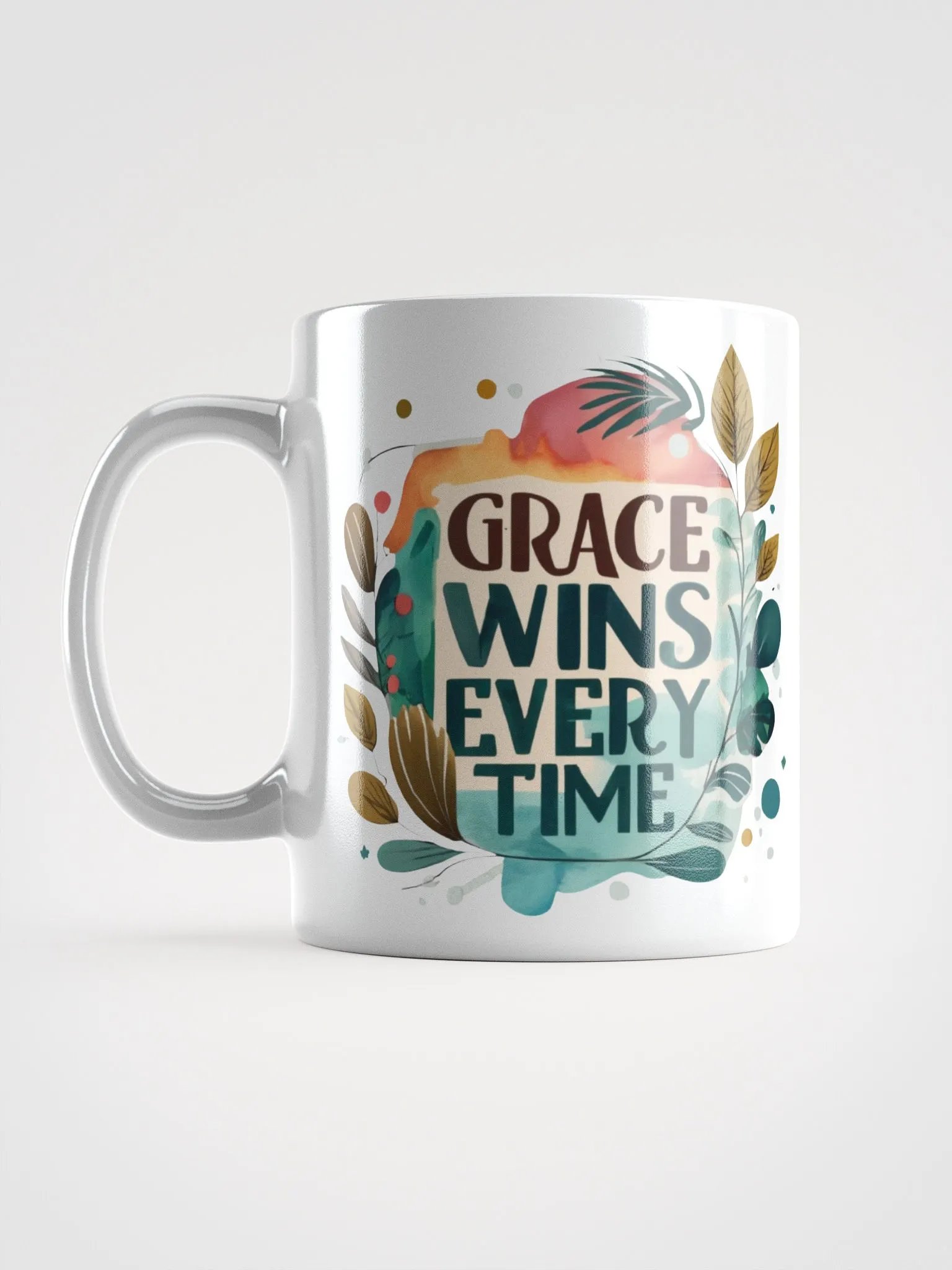Grace Wins Every Time Ceramic Mug product image (1)