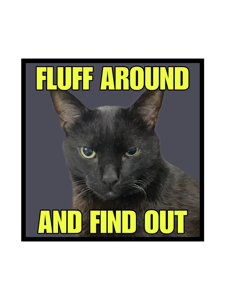Fluff Around and Find Out sticker product image (1)