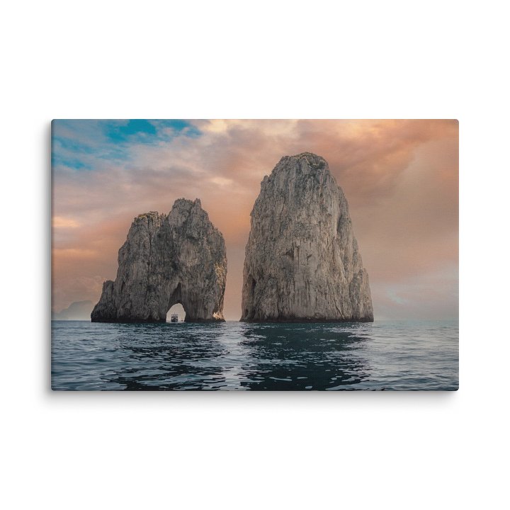 Through the Faraglioni, Capri, Italy Canvas Print product image (1)