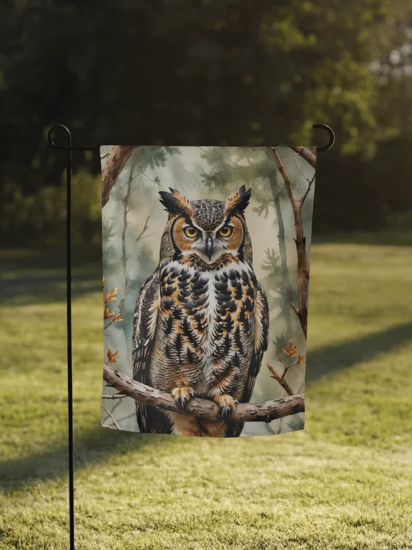 Great Horned Owl Garden Flag product image (1)