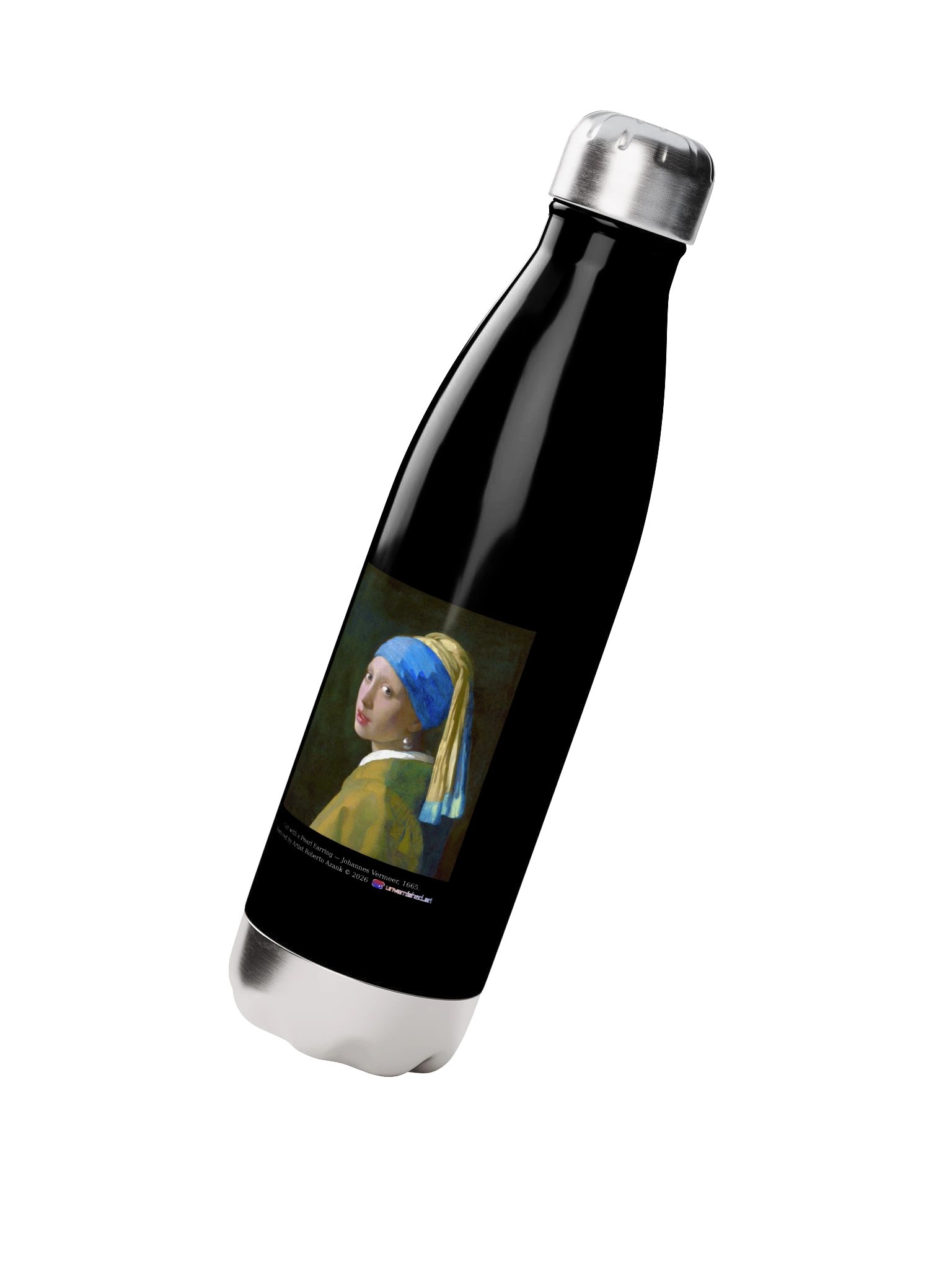 Girl with a Pearl Earring — Water Bottle product image (2)