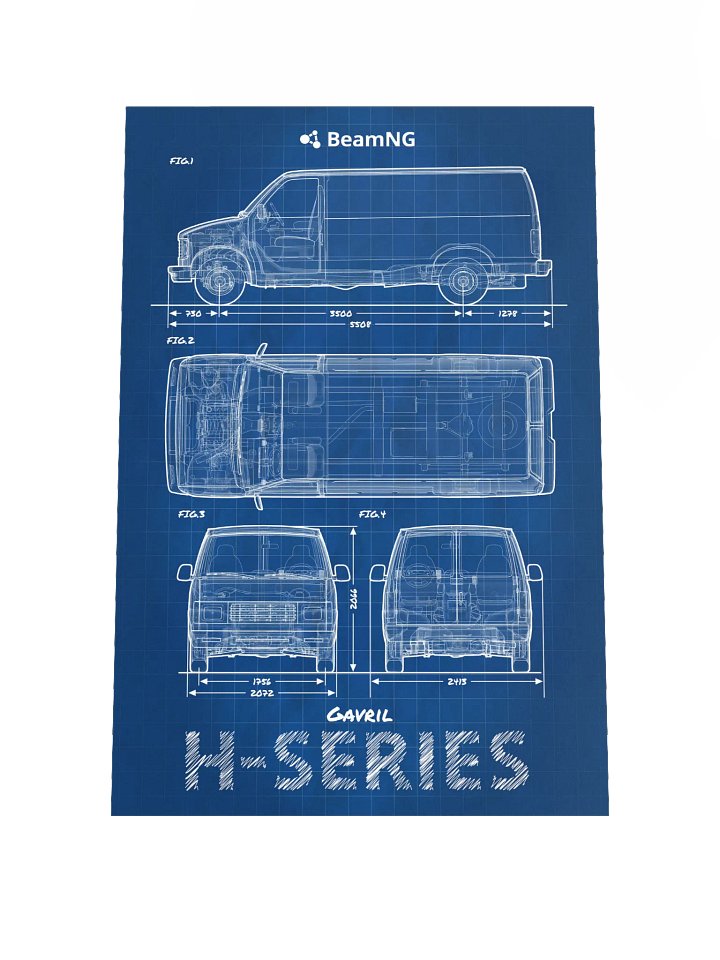 Gavril H-Series Blueprint Poster product image (1)