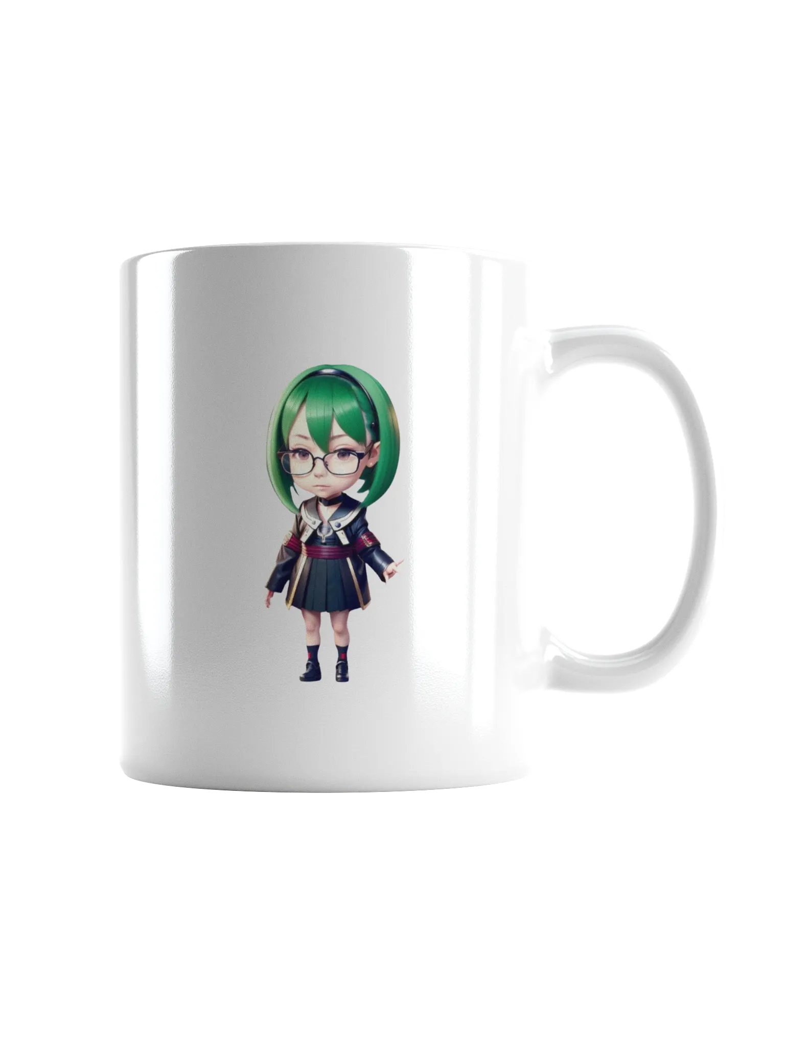 (Green CHIBI) K White Mug product image (1)