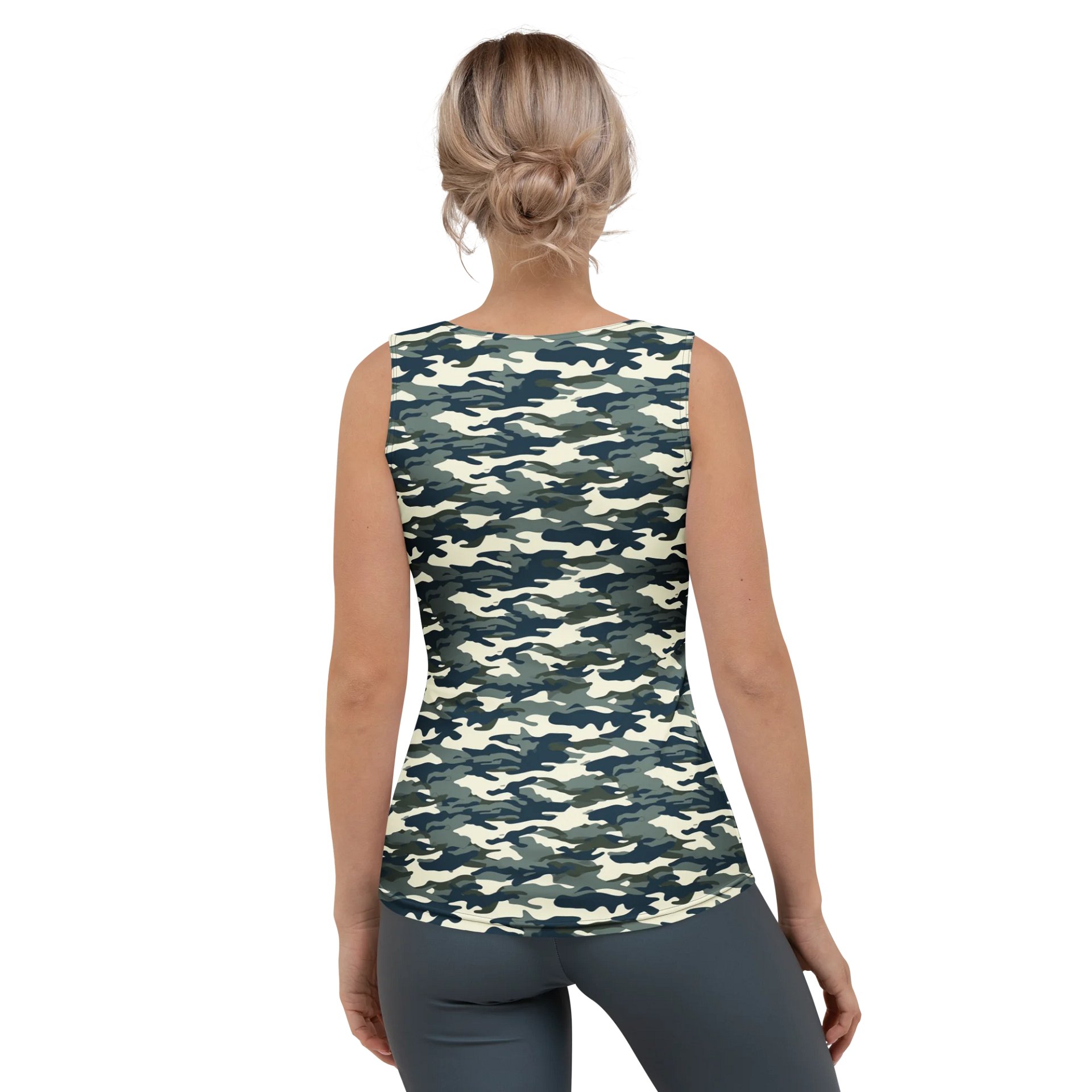 Frosted Camo Print Women’s Tank Top product image (4)
