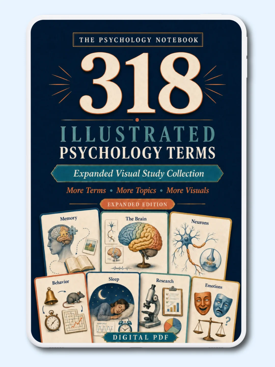 318 Illustrated Psychology Terms: Complete Visual Study Library product image (1)