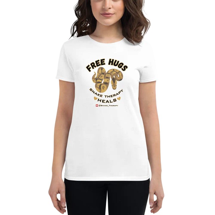 Women's "Free Hugs" Ball Python Shirt (Light Colors) product image (1)