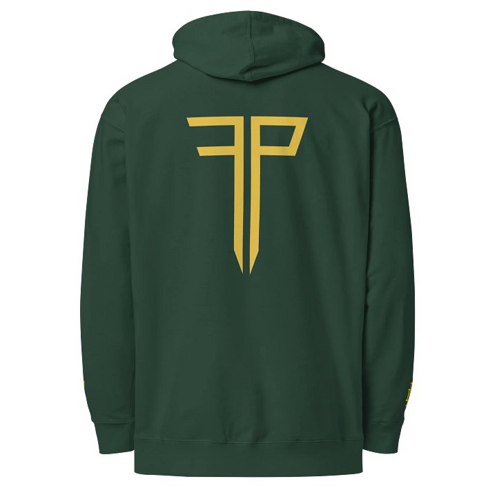 FP x GNS x CUSSDEM Black & Gold Skull Logo Hoodie product image (1)