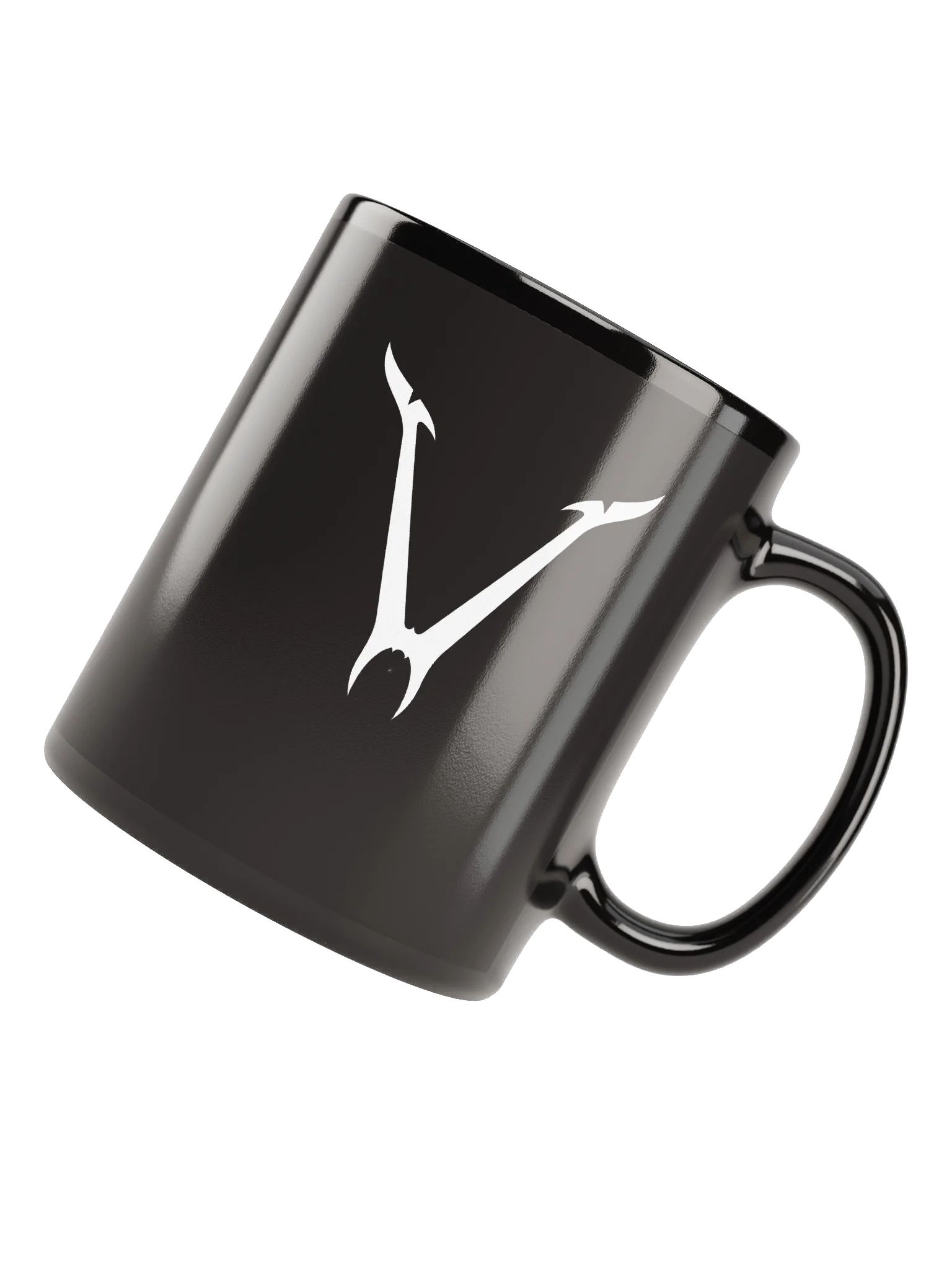 Vampir™ White Logo - Black Gloss Mug product image (4)