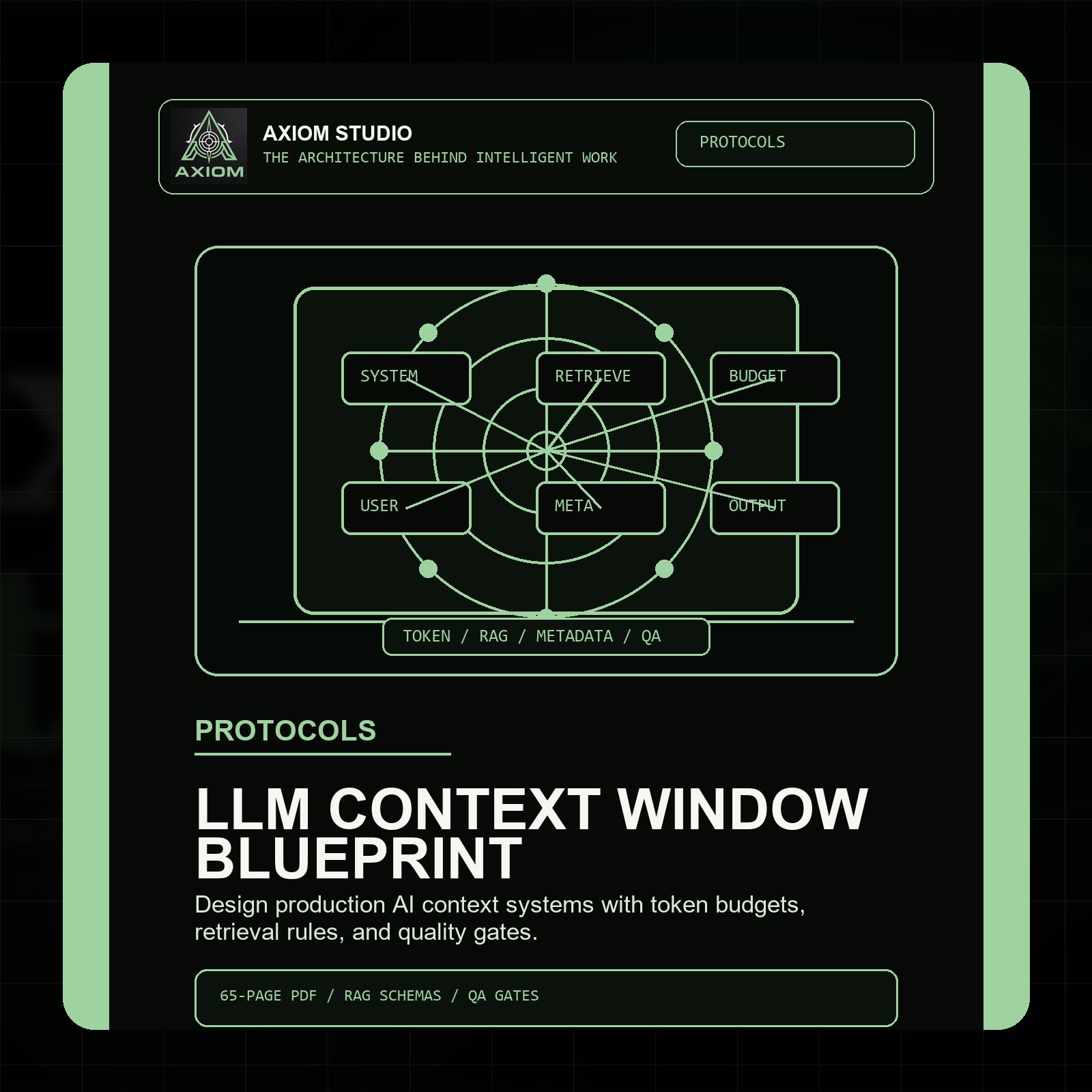 Axiom Enterprise LLM Context Window Optimisation Blueprint product image (1)