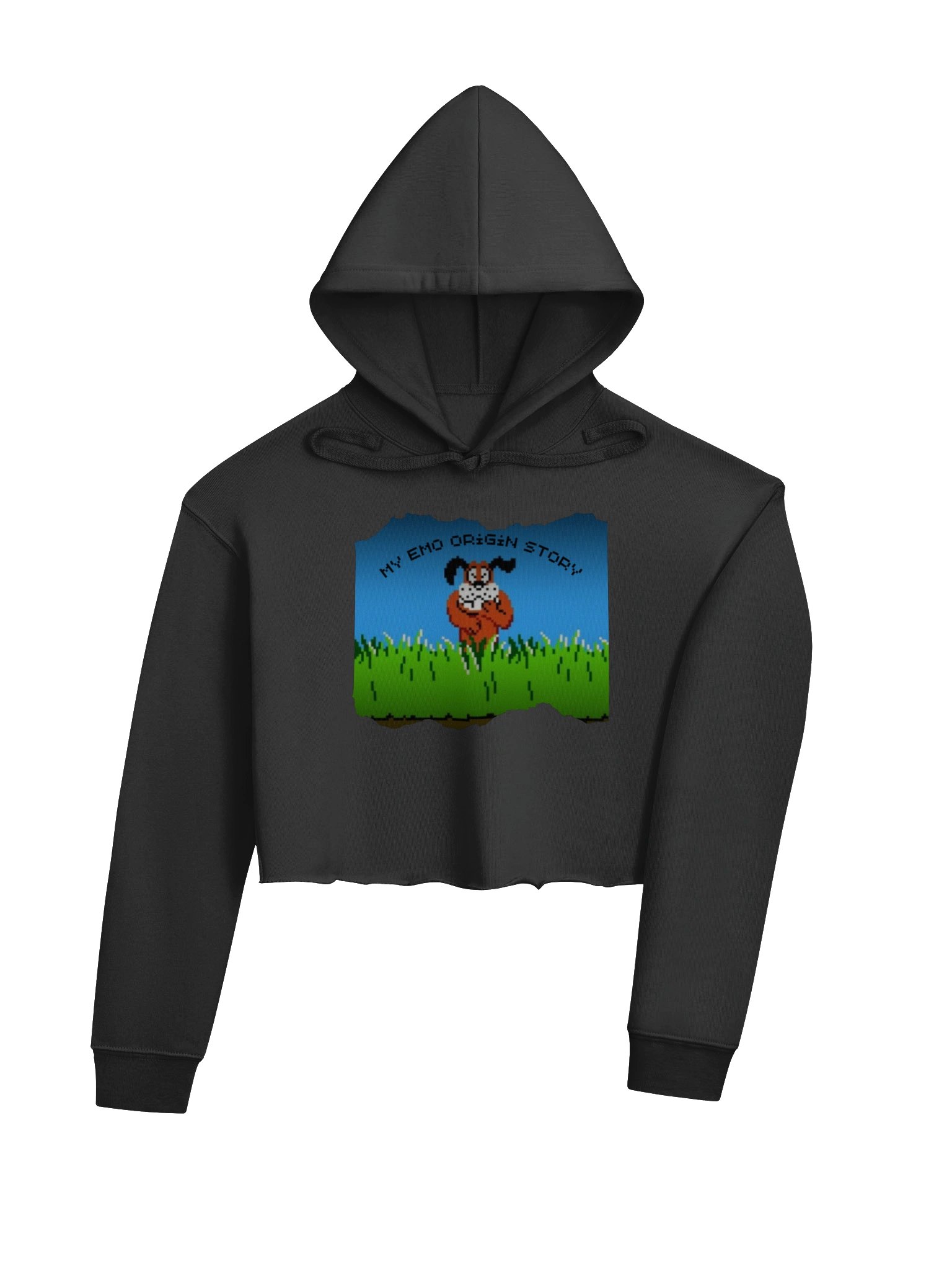 Millennial Nostalgia | Emo Origin Story | Crop Hoodie product image (4)