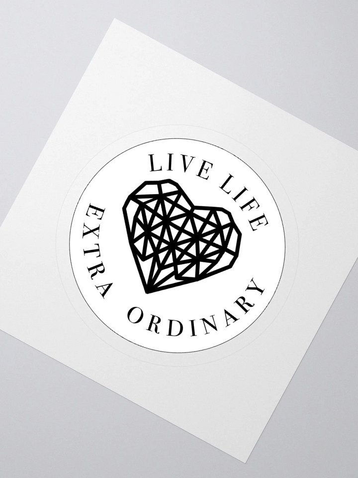 Live Life Extra Ordinary Kiss Cut Sticker product image (6)