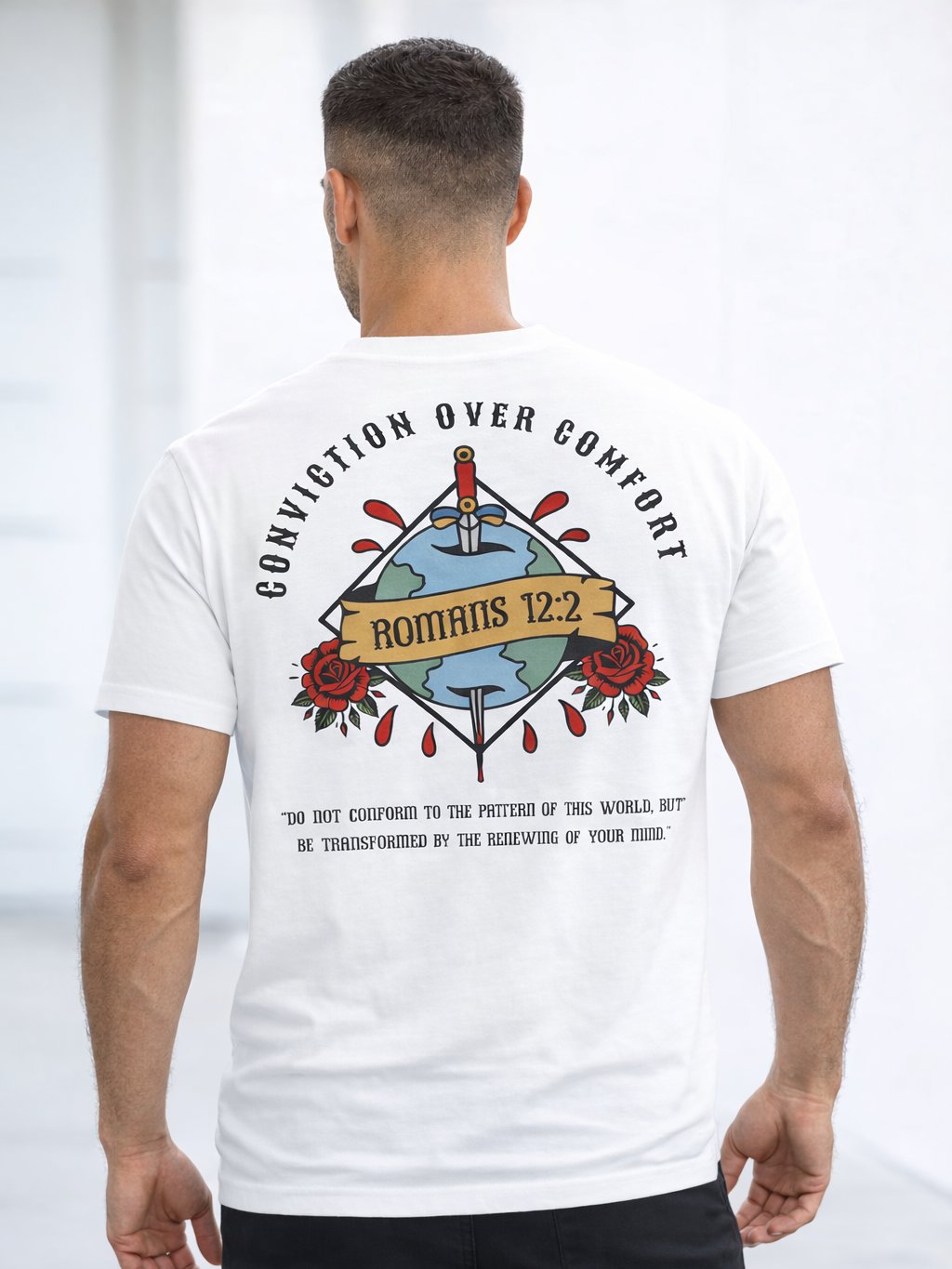 Conviction Over Comfort Premium Heavyweight T-Shirt product image (2)