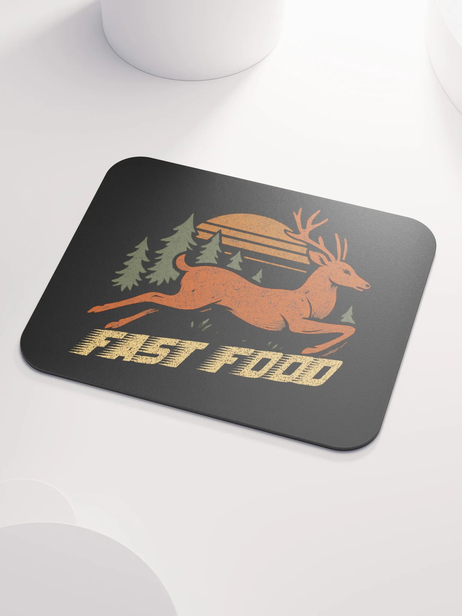 Fast Food Mouse Pad – Funny Deer Hunting Desk Mat product image (3)