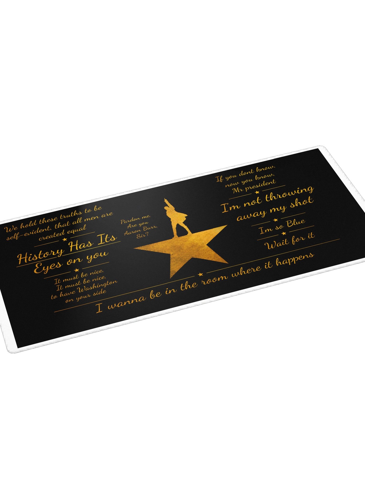Hamilton Quote Desk Mat product image (3)