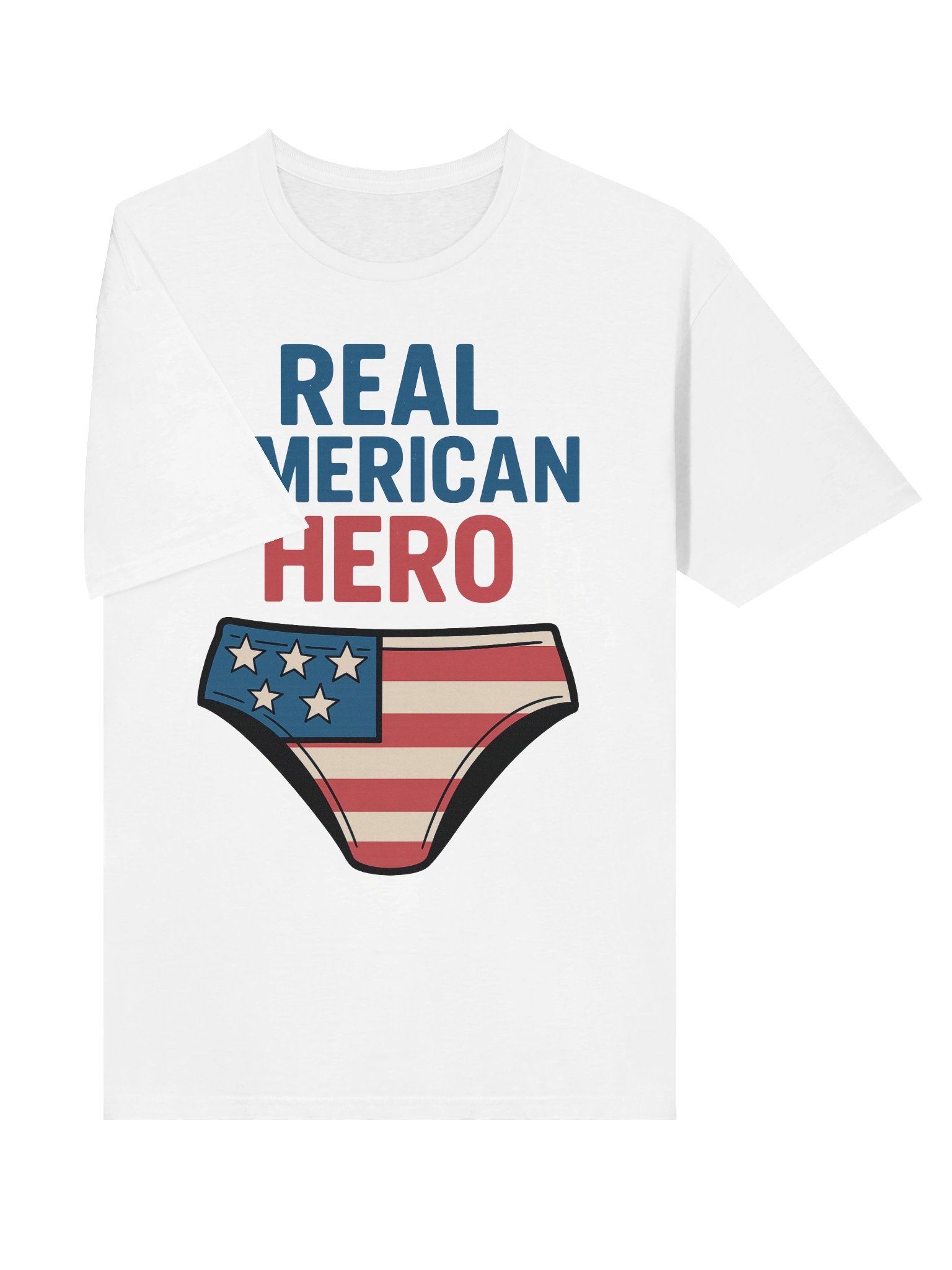 Real American Hero T-Shirt – Funny American Flag Speedo & Aviators Meme Tee product image (53)