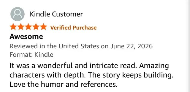 I don’t know who you are reader, but thank you so much for reading my book and leaving a review, it means so much! #bookreview #book #funny #characters #thankyou