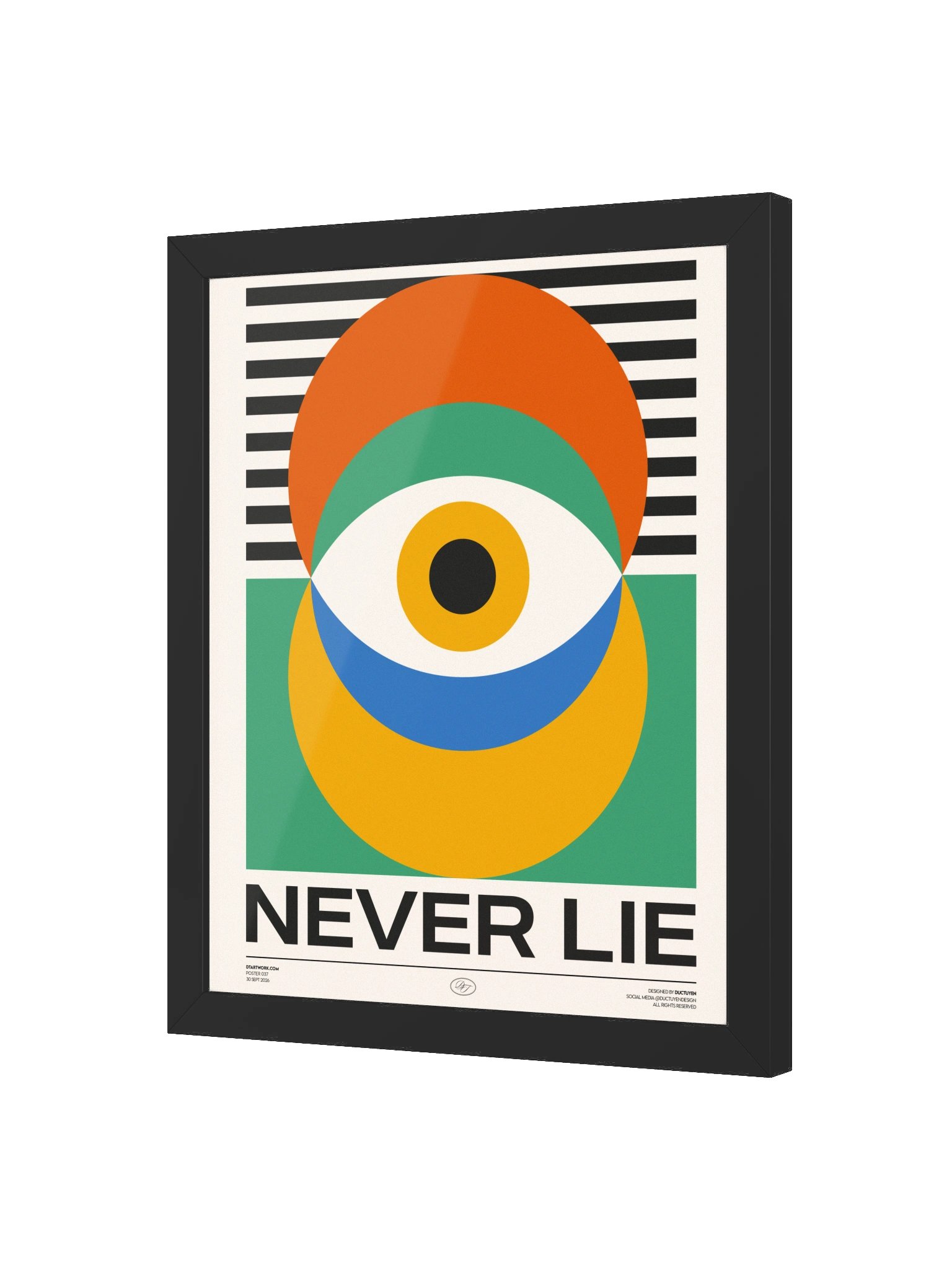 "Eyes Never Lie" Framed Poster product image (9)