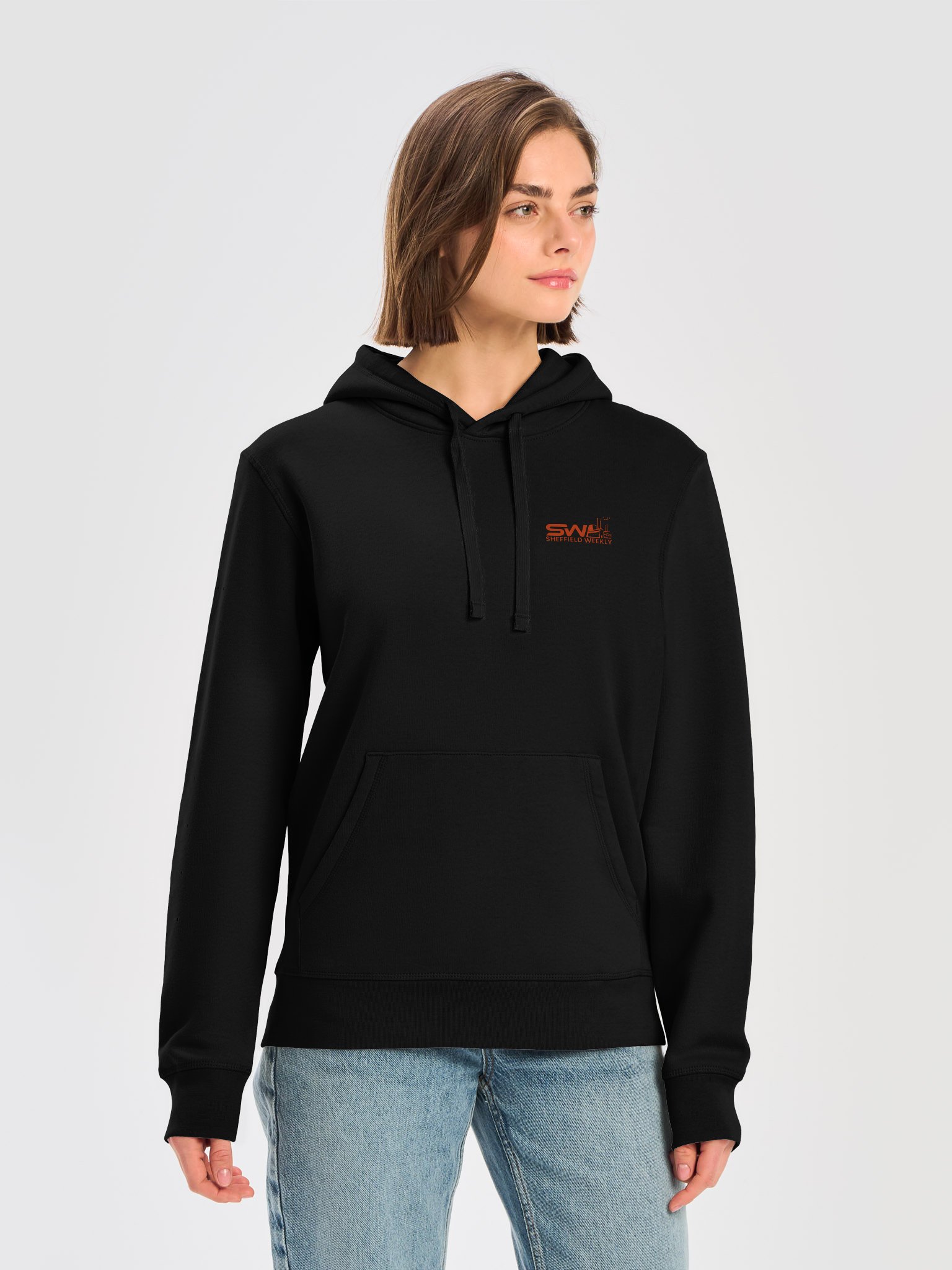 SW Hoodie - Black/Orange (Chest) product image (5)
