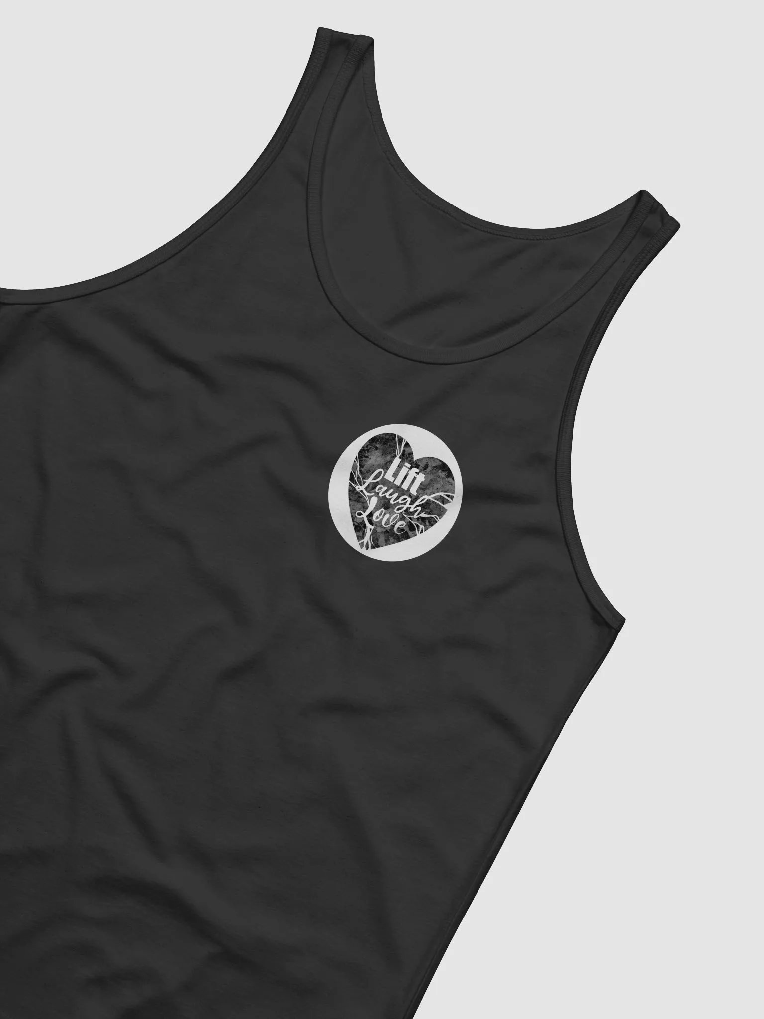 Lift Laugh Love Dark Mode Heartbreak Tank Top product image (28)