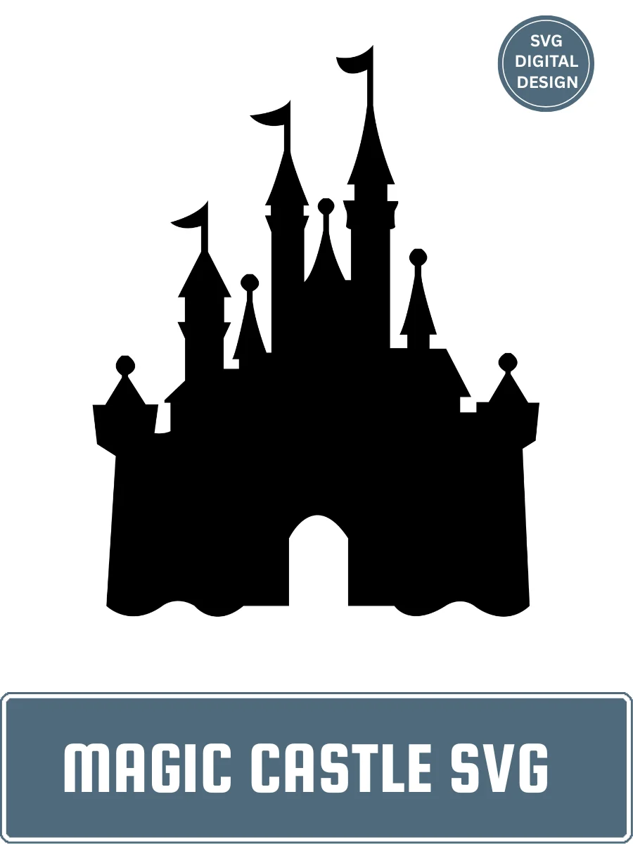 Magic Castle Silhouette SVG | Instant Digital Download product image (2)