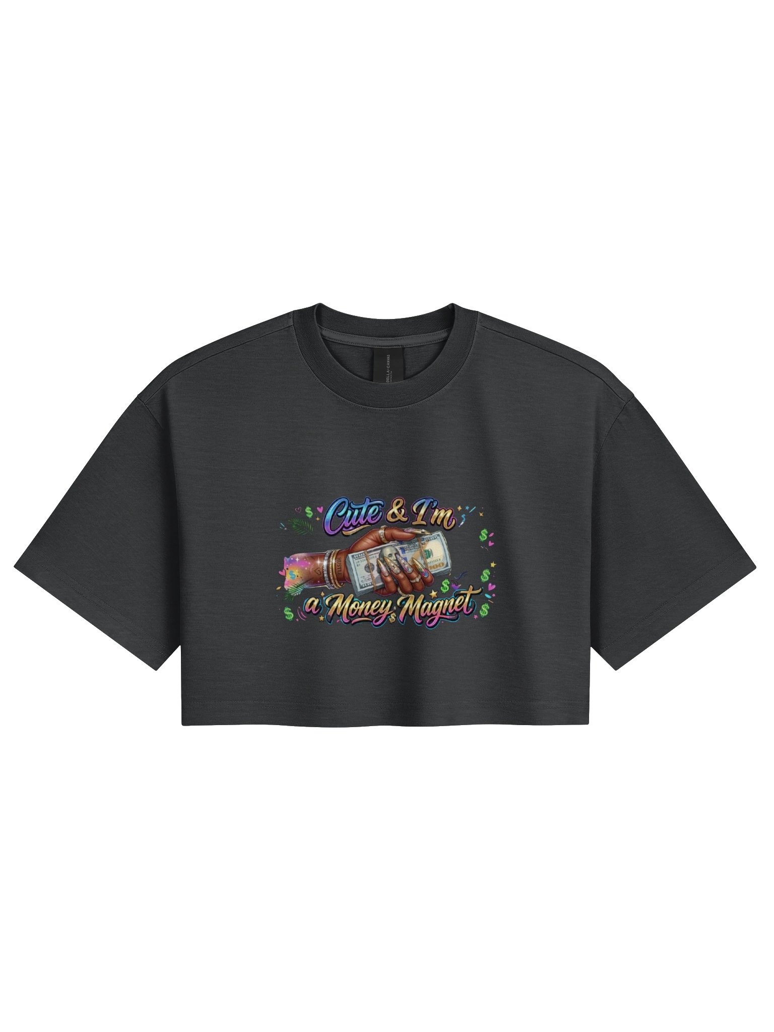 Cute & I’m a Money Magnet Cropped Tee product image (1)