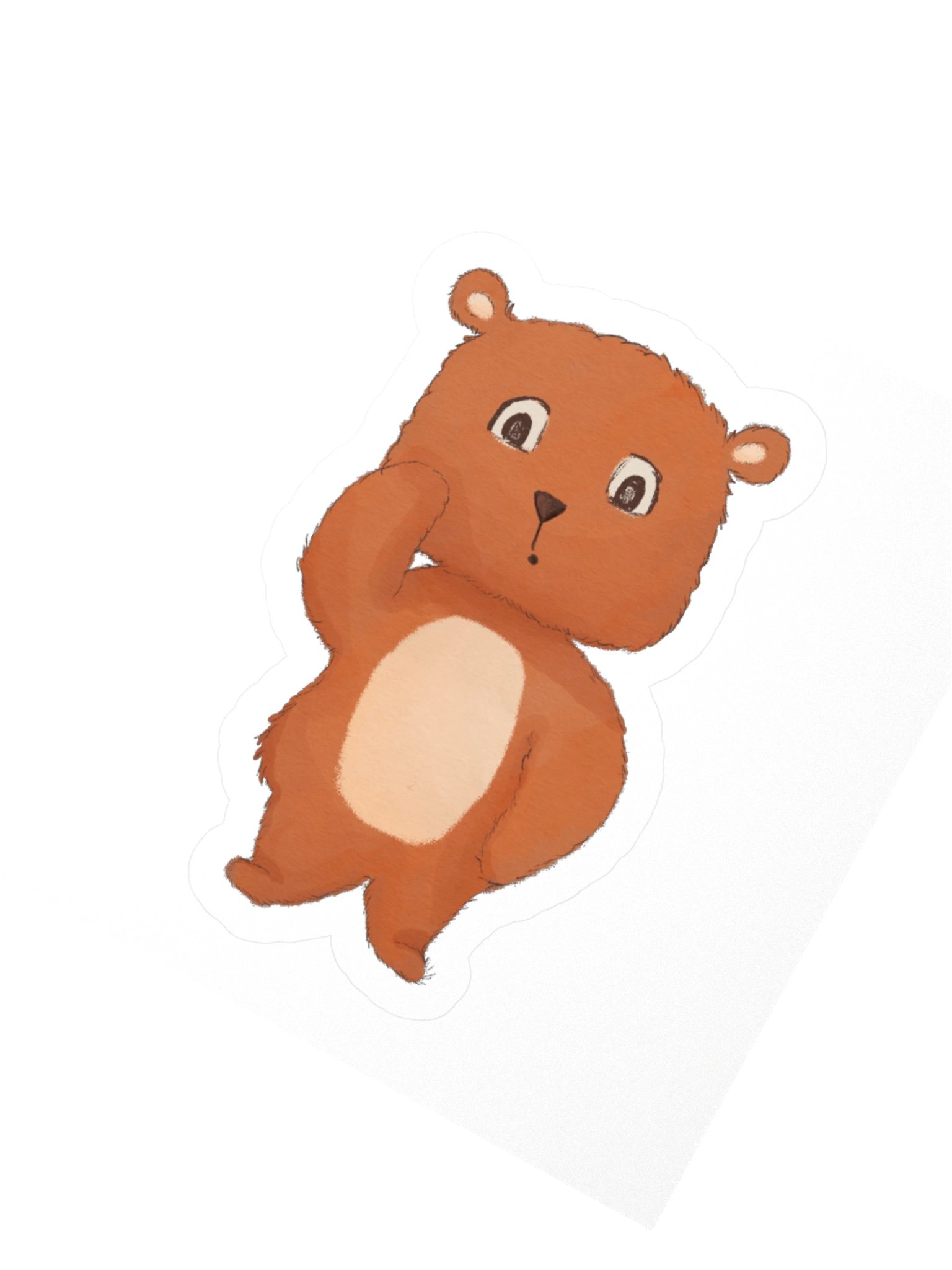 Oopsie Bear Vinyl Sticker product image (3)