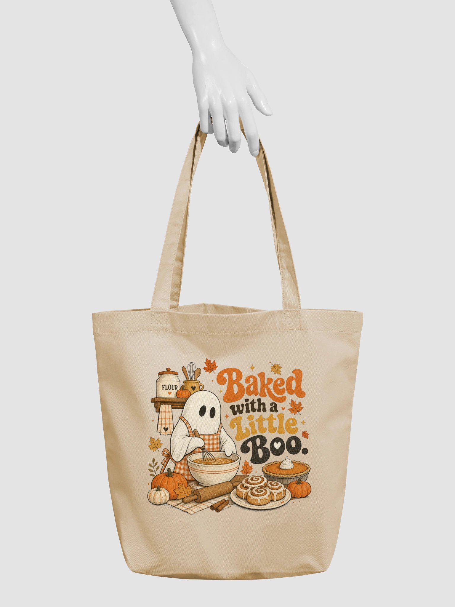 Baked with a Little Boo Halloween Tote product image (3)