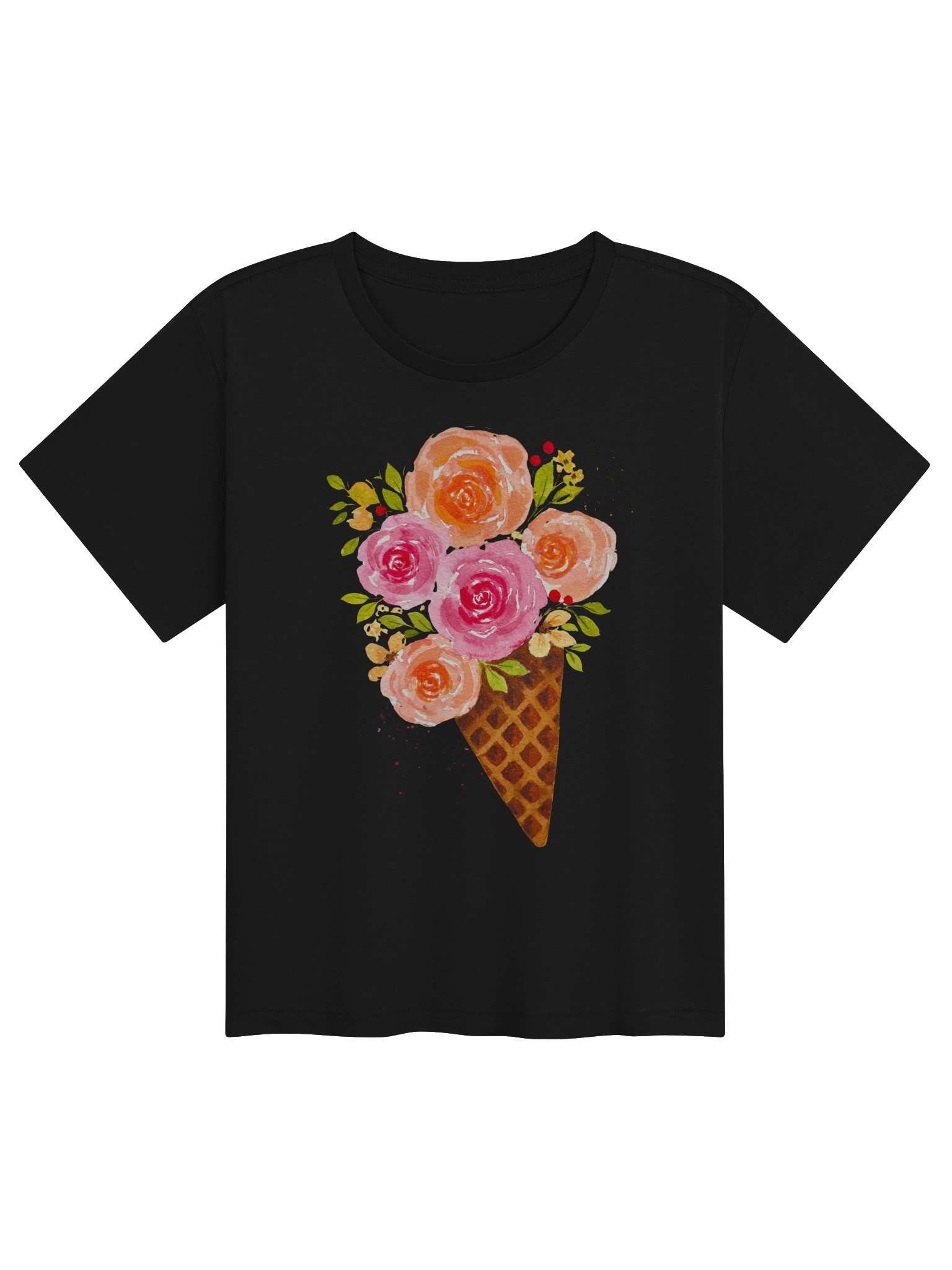 Floral Ice Cream Cone Tee product image (4)