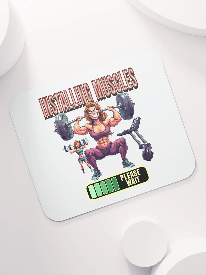 Installing Muscle Weightlifting Female Mouse Pad product image (1)