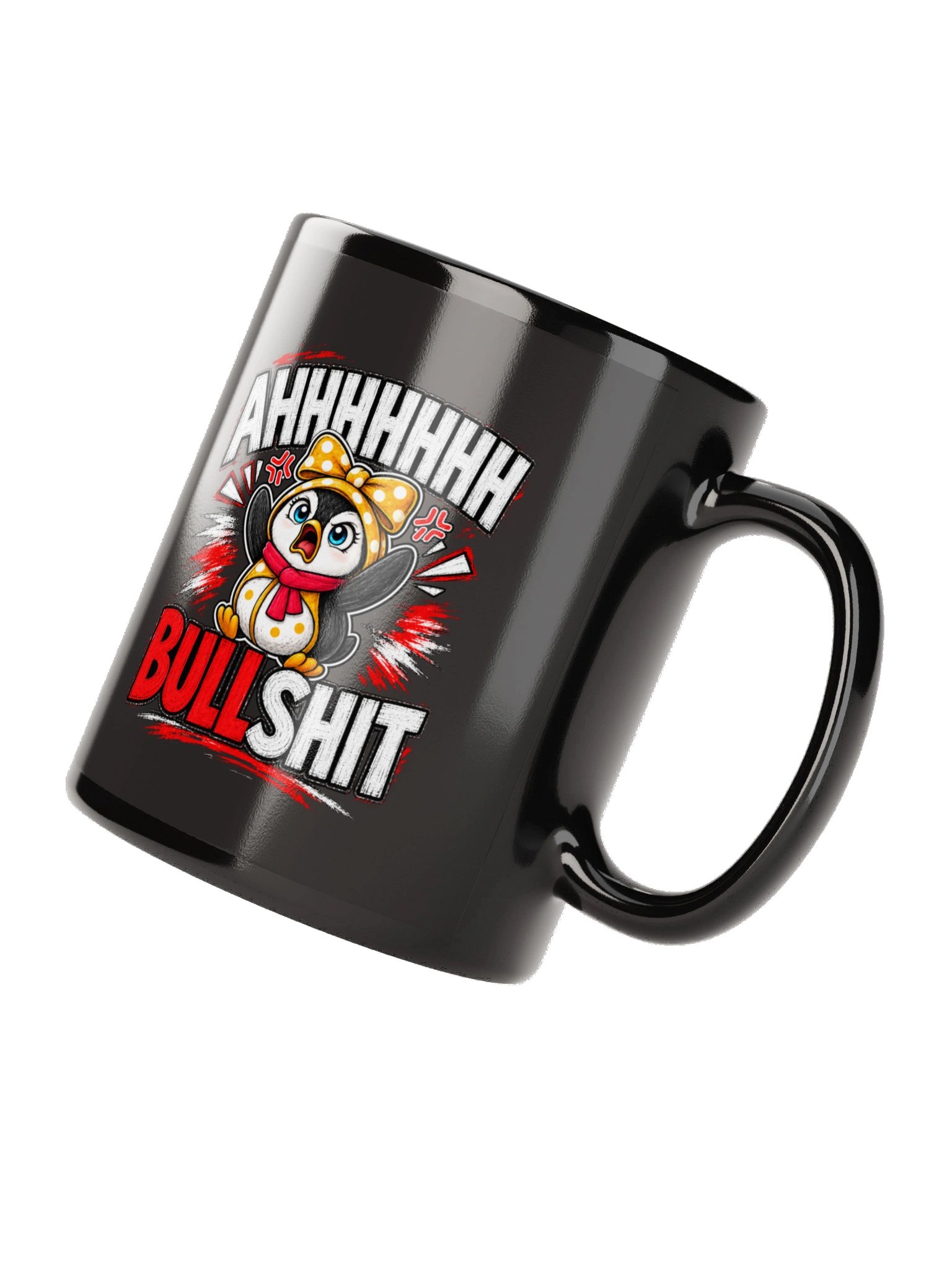 AHHHHHH Bullshit Lulu Black Mug product image (4)
