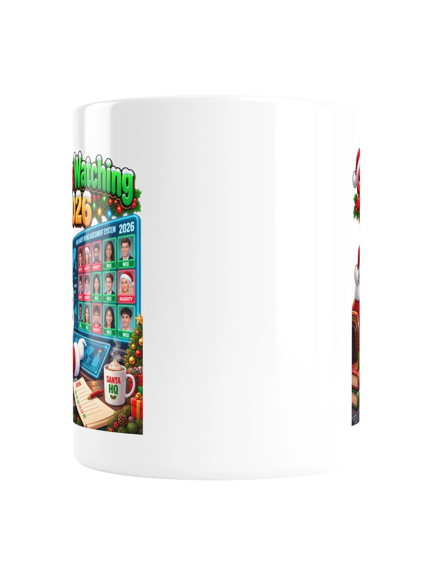 Santa’s Watching 2026 – Naughty or Nice Christmas Surveillance - Mug product image (5)