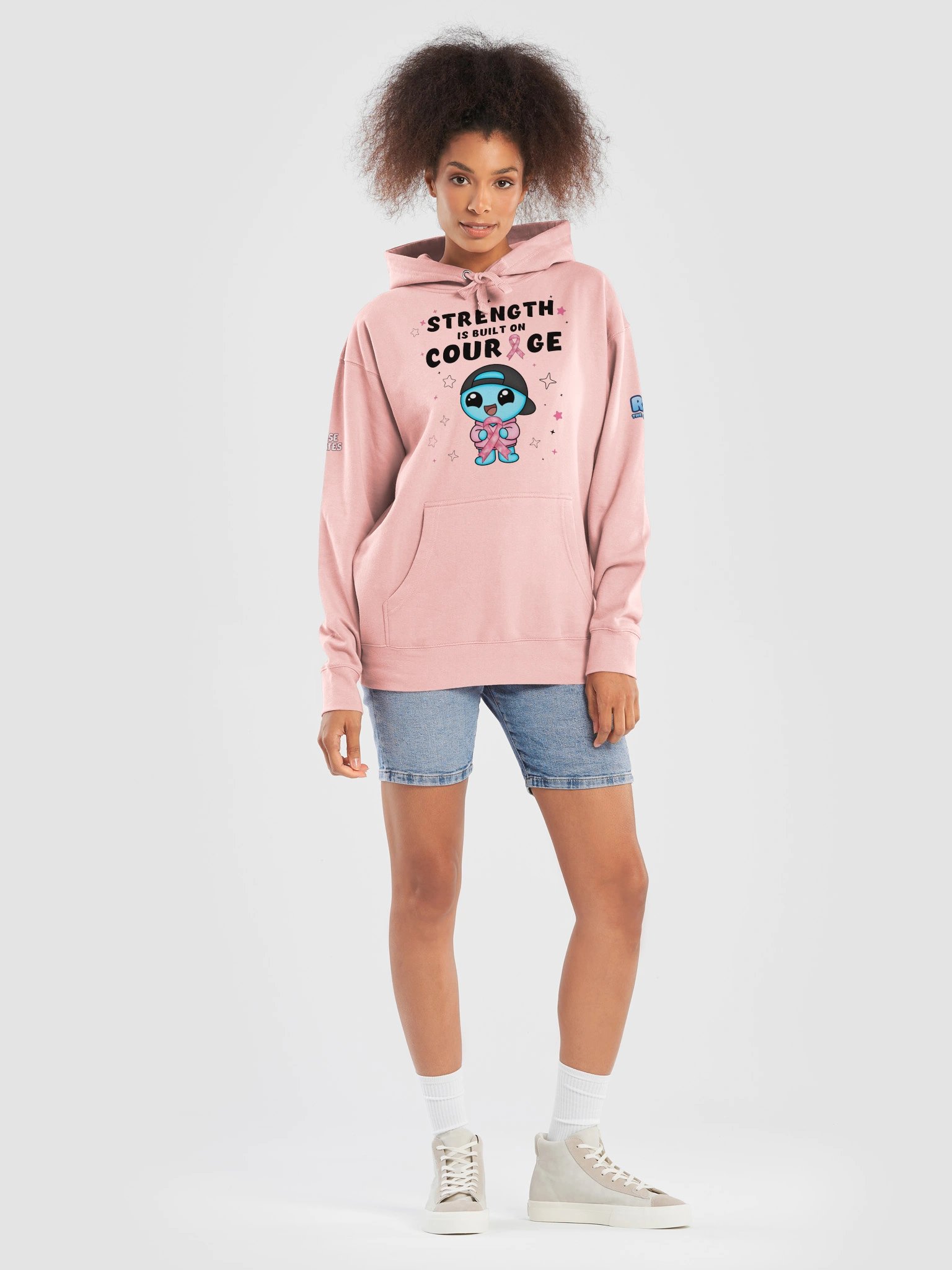 Strength Is Built On Courage Hoodie - Front Only product image (11)