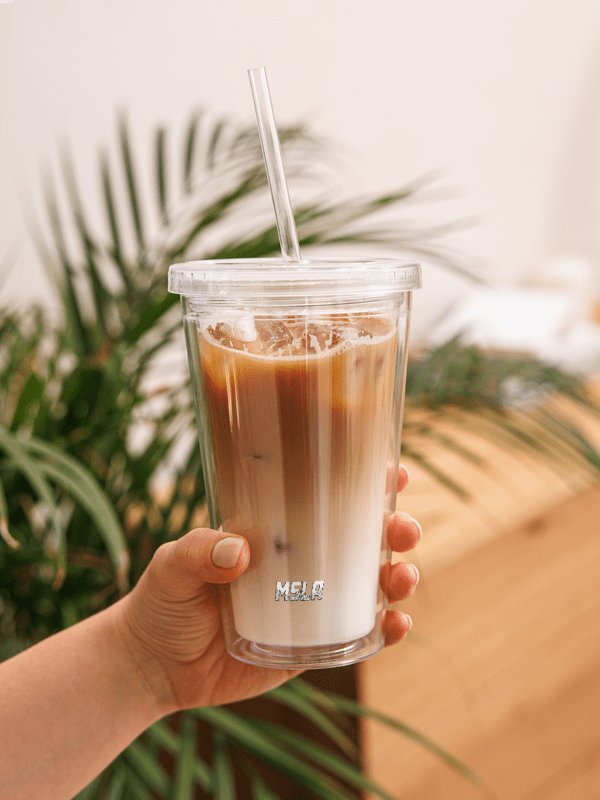 The Double - Double Wall Clear Plastic Tumbler product image (2)