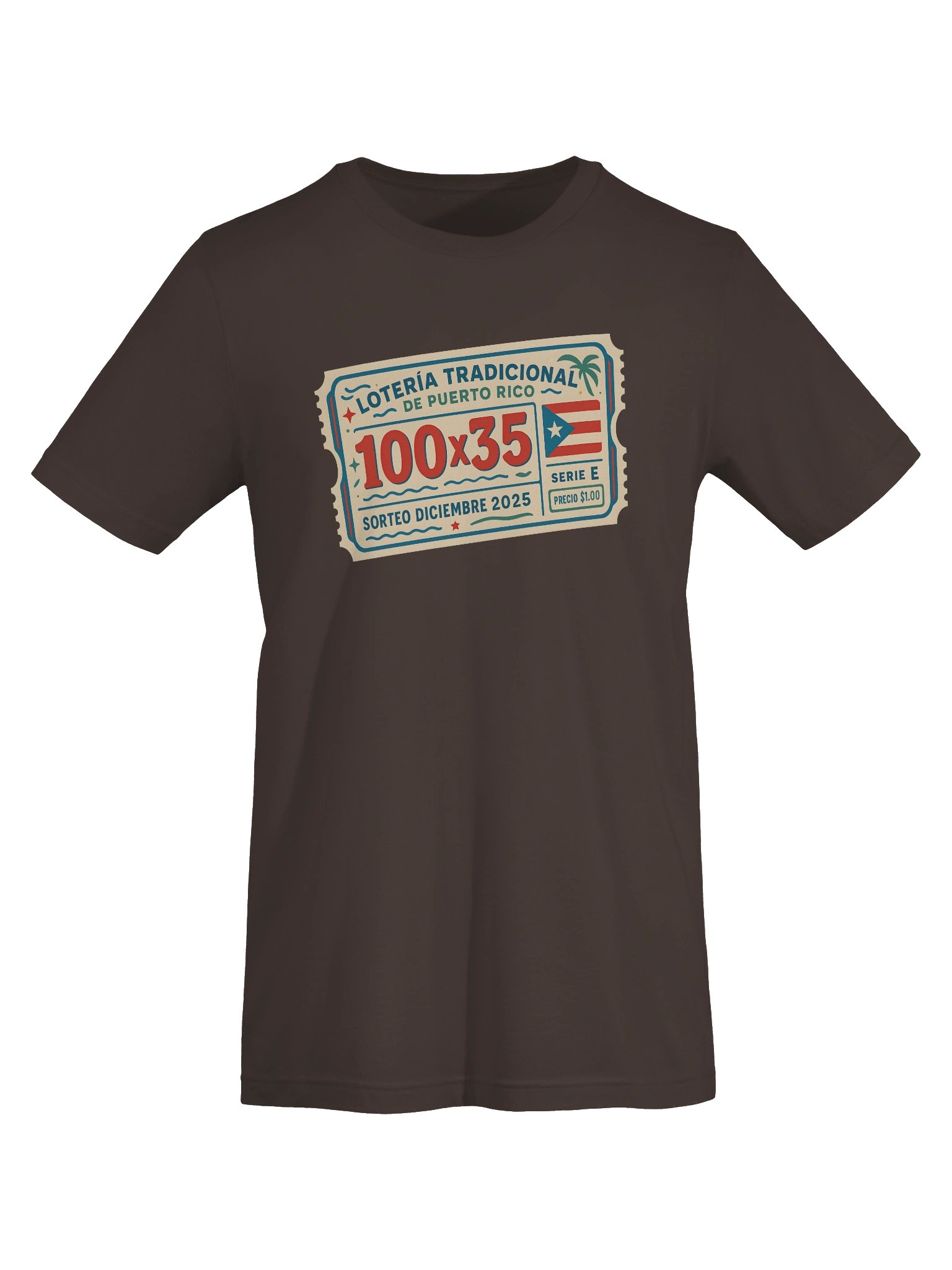 100x35 Boleto de Lotería Camiseta Unisex product image (5)