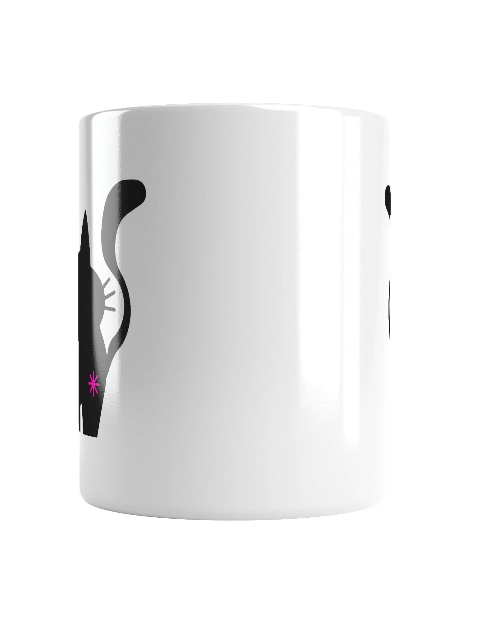 Double Sided Cat Butt White Ceramic Coffee Mug product image (6)