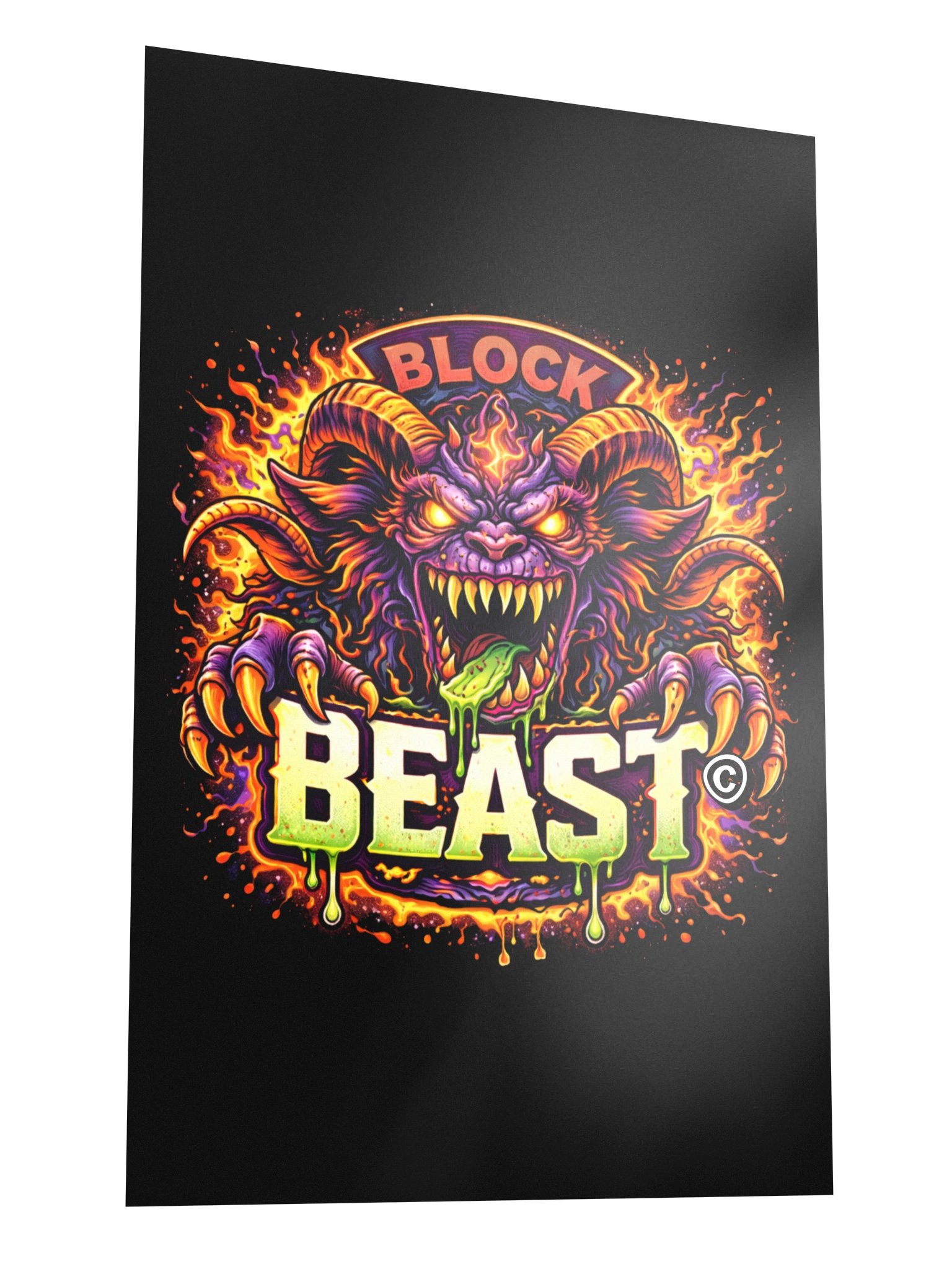 BLOCK BEAST — Neon Fury Poster product image (3)