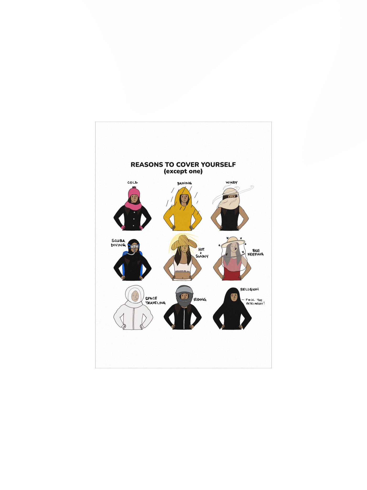 Reasons to Cover Yourself Poster product image (1)