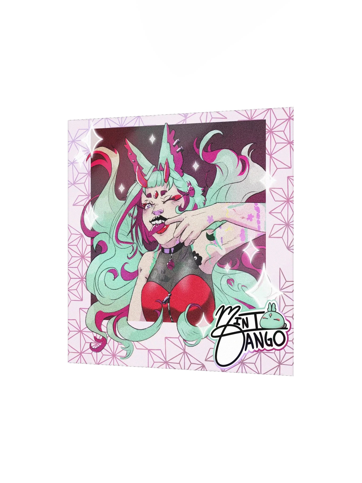 Mint Profile Art Print Polaroid product image (4)