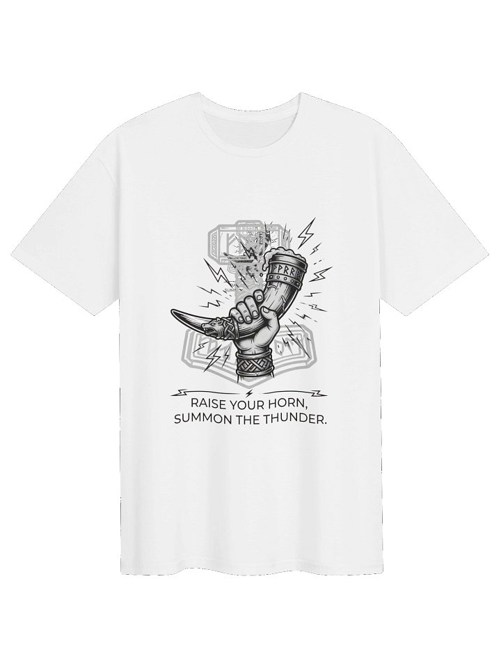 The Viking Horn - "Summon the Thunder" Premium Tee product image (121)
