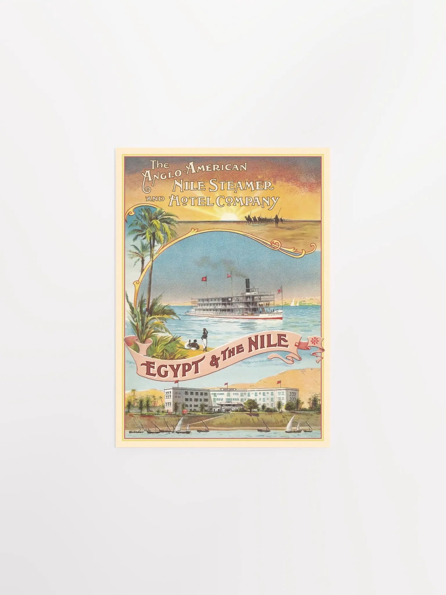 Egypt & The Nile, 1910s — retro vintage travel poster, retro travel art, retro travel wall art product image (6)