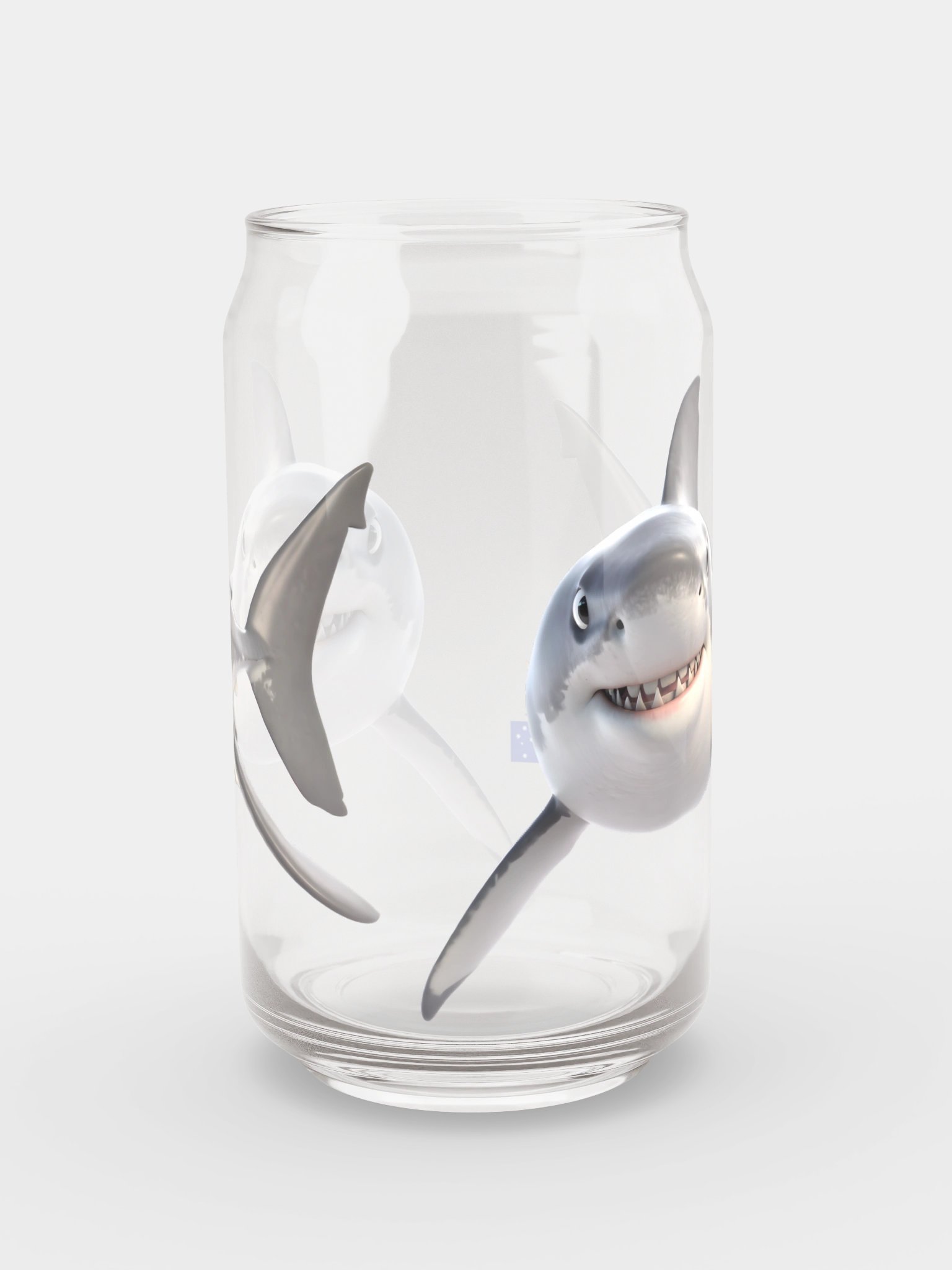 Come at me Bro Can Shaped Glass - Great White Shark Edition product image (8)